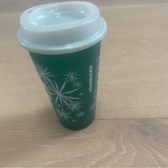 ⭐️Starbucks⭐️reusable colour-changing green cup - Picture 4 of 8